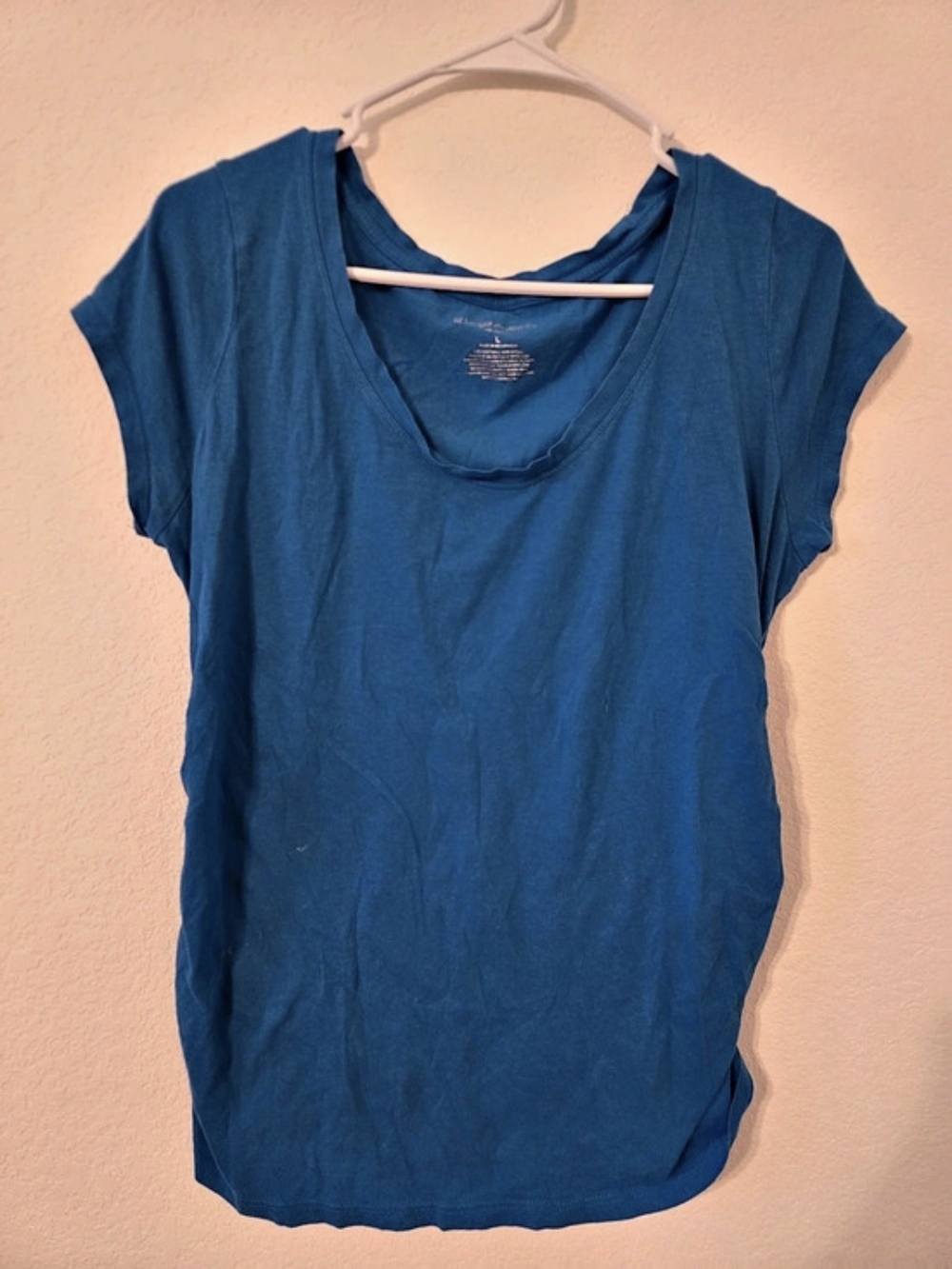 Liz Lange Maternity Short Sleeve Top in Blue